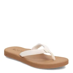 Flip Flops*Roxy Women's , Solana Sandal White