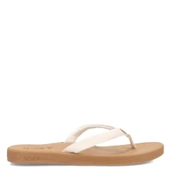 Flip Flops*Roxy Women's , Solana Sandal White