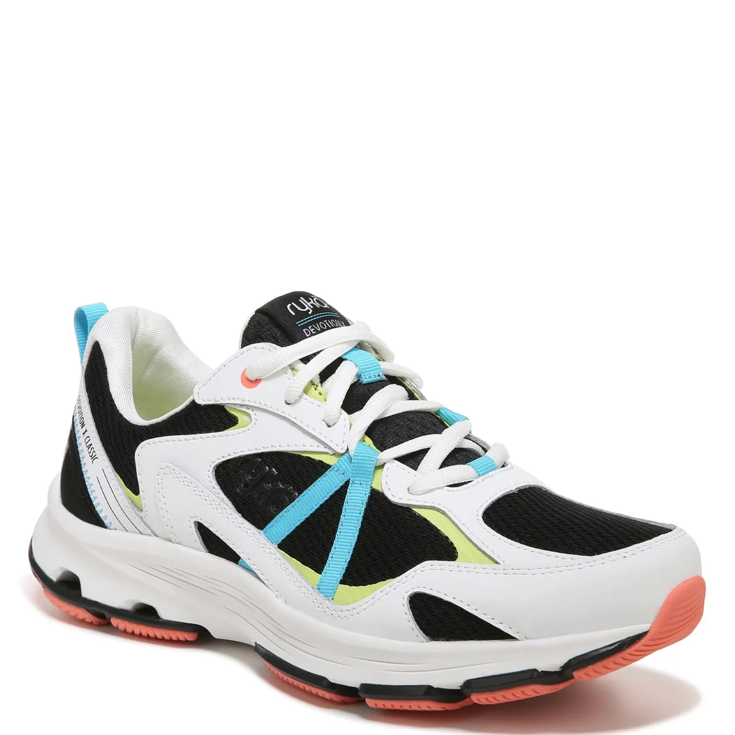 Walking*Ryka Women's , Devotion X Classic Walking Shoe White Black Blue