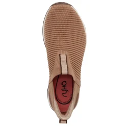 Walking*Ryka Women's , Echo Knit Slip-On Sneaker Tan
