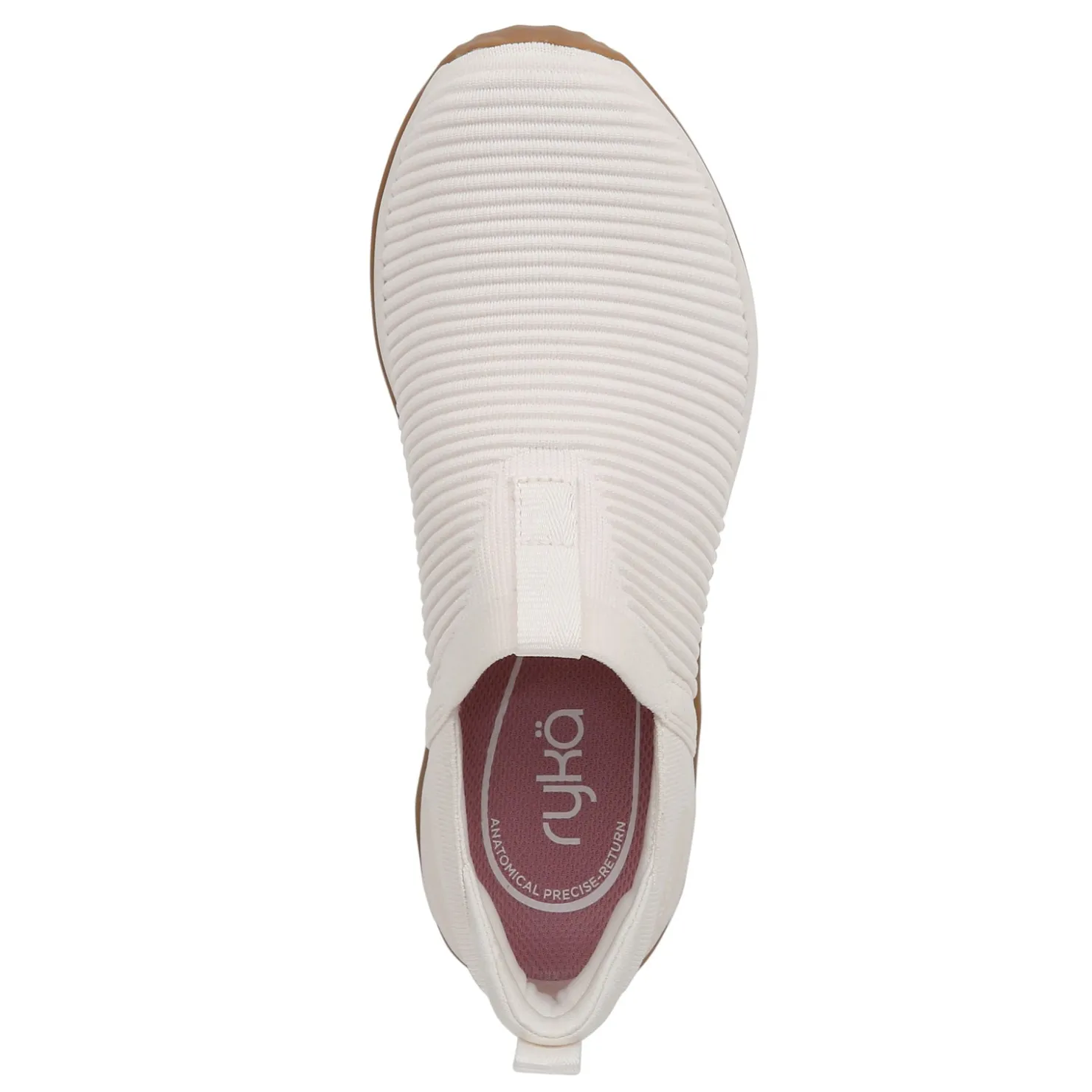 Walking*Ryka Women's , Echo Knit Slip-On Sneaker White