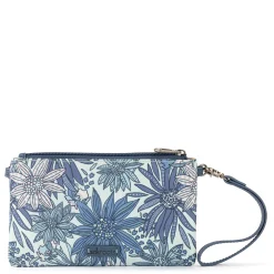 Handbags*The Sak Women's Sakroots, Corin Flap Smartphone Crossbody Denim Flower Garden