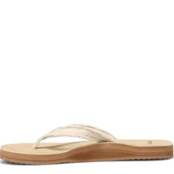 Flip Flops*Sanuk Women's , Fraidy Tribal Sandal Natural
