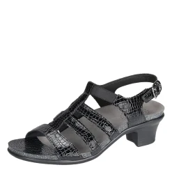 Heeled Sandals*SAS Women's , Allegro Sandal Black Croc