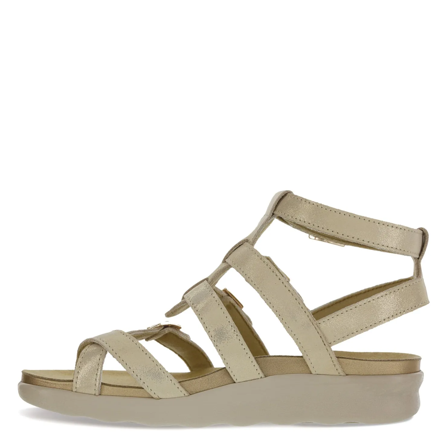 Footbed Sandals*SAS Women's , Aria Sandal Soft Gold
