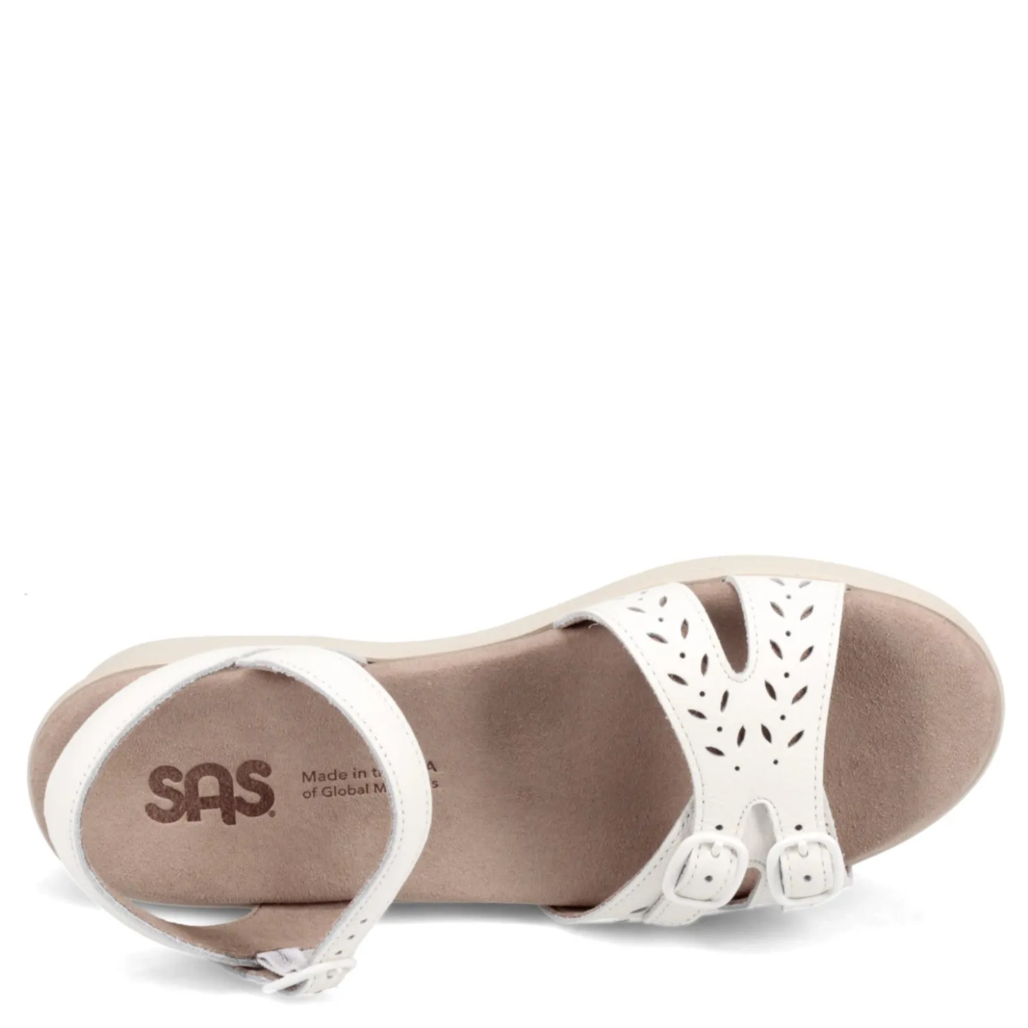 Footbed Sandals*SAS Women's , Duo Sandal Bright White