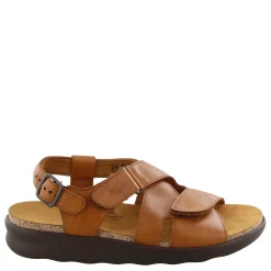 Footbed Sandals*SAS Women's , Huggy Sandal Brown Caramel