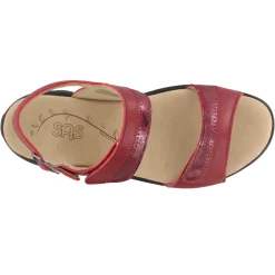 Heeled Sandals*SAS Women's , Nudu Sandal Red Cabaret