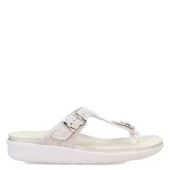 Footbed Sandals*SAS Women's , Sanibel Thong Sandal Plata