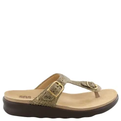 Footbed Sandals*SAS Women's , Sanibel T-Strap Slide Sandal Olive
