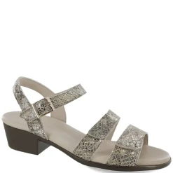Heeled Sandals*SAS Women's , Savanna Sandal Gold Snake