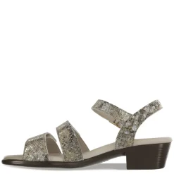 Heeled Sandals*SAS Women's , Savanna Sandal Gold Snake