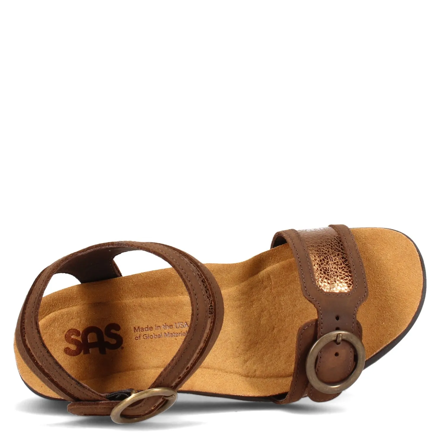 Footbed Sandals*SAS Women's , Seight Sandal Bronze