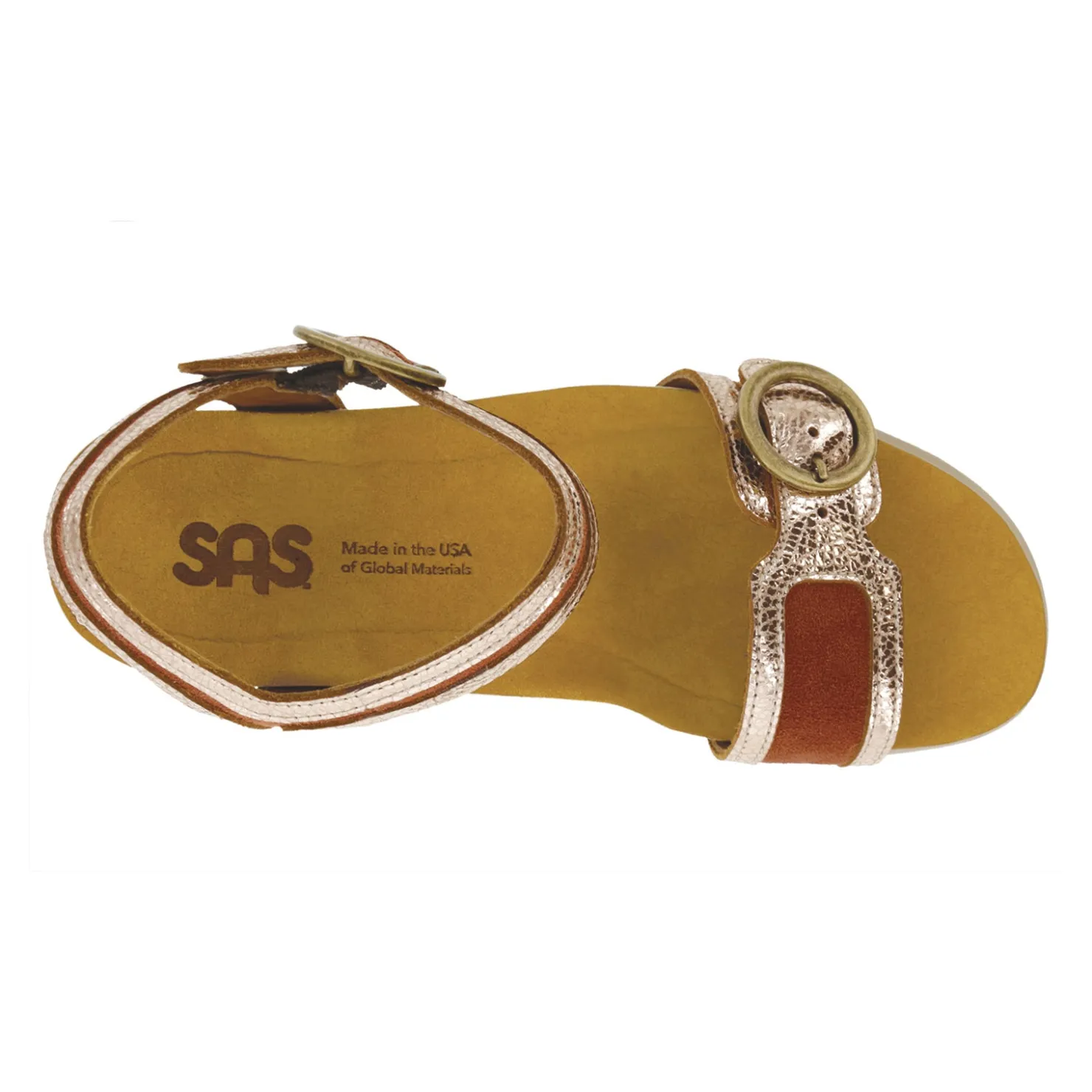 Footbed Sandals*SAS Women's , Seight Sandal Copper