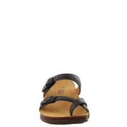 Footbed Sandals*SAS Women's , Shelly Toe Loop Slide Sandal Black