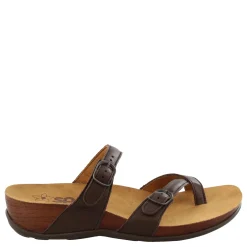 Footbed Sandals*SAS Women's , Shelly Toe Loop Slide Sandal Coffee