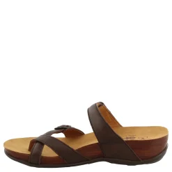 Footbed Sandals*SAS Women's , Shelly Toe Loop Slide Sandal Coffee