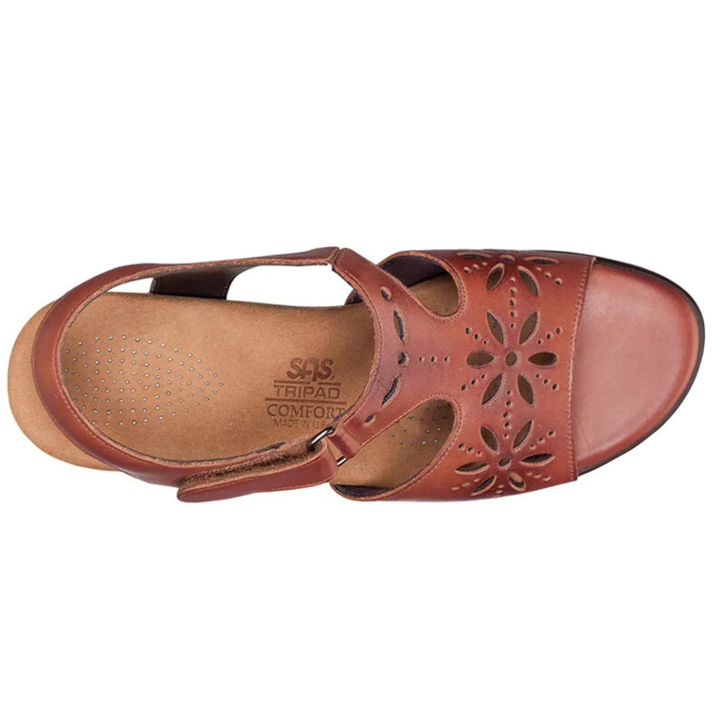 Heeled Sandals*SAS Women's , Sunburst Sandal Chestnut