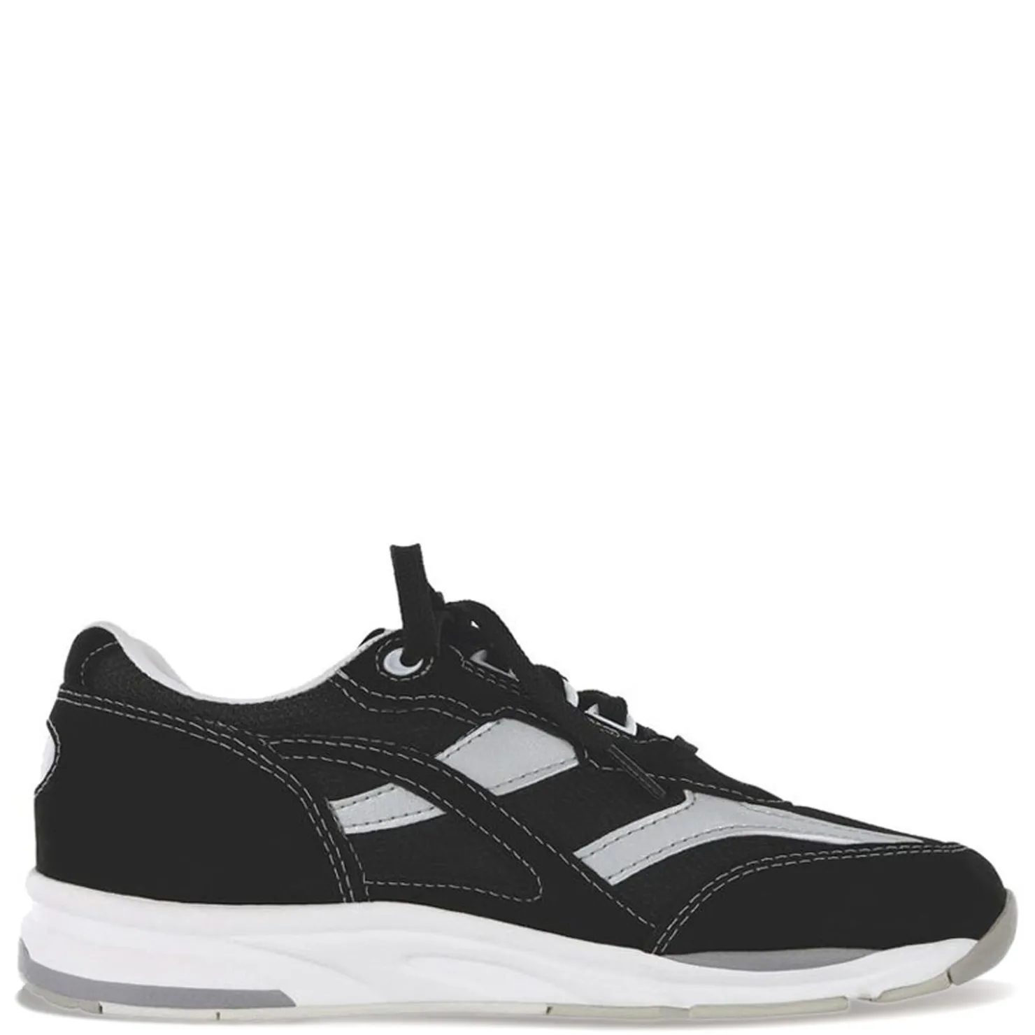 Walking*SAS Women's , Tour Mesh Sneaker Black Silver