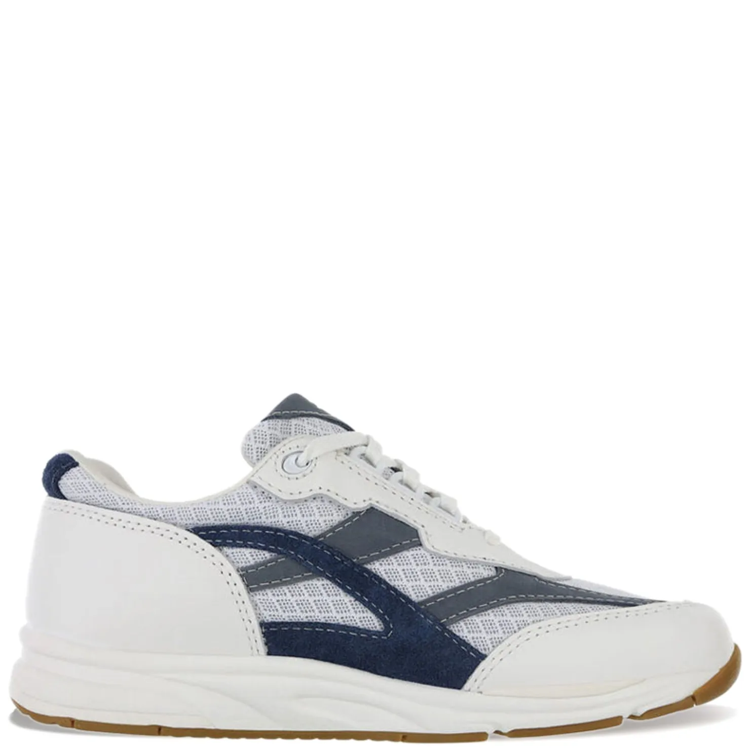 Walking*SAS Women's , Tour Mesh Sneaker White Blue Multi