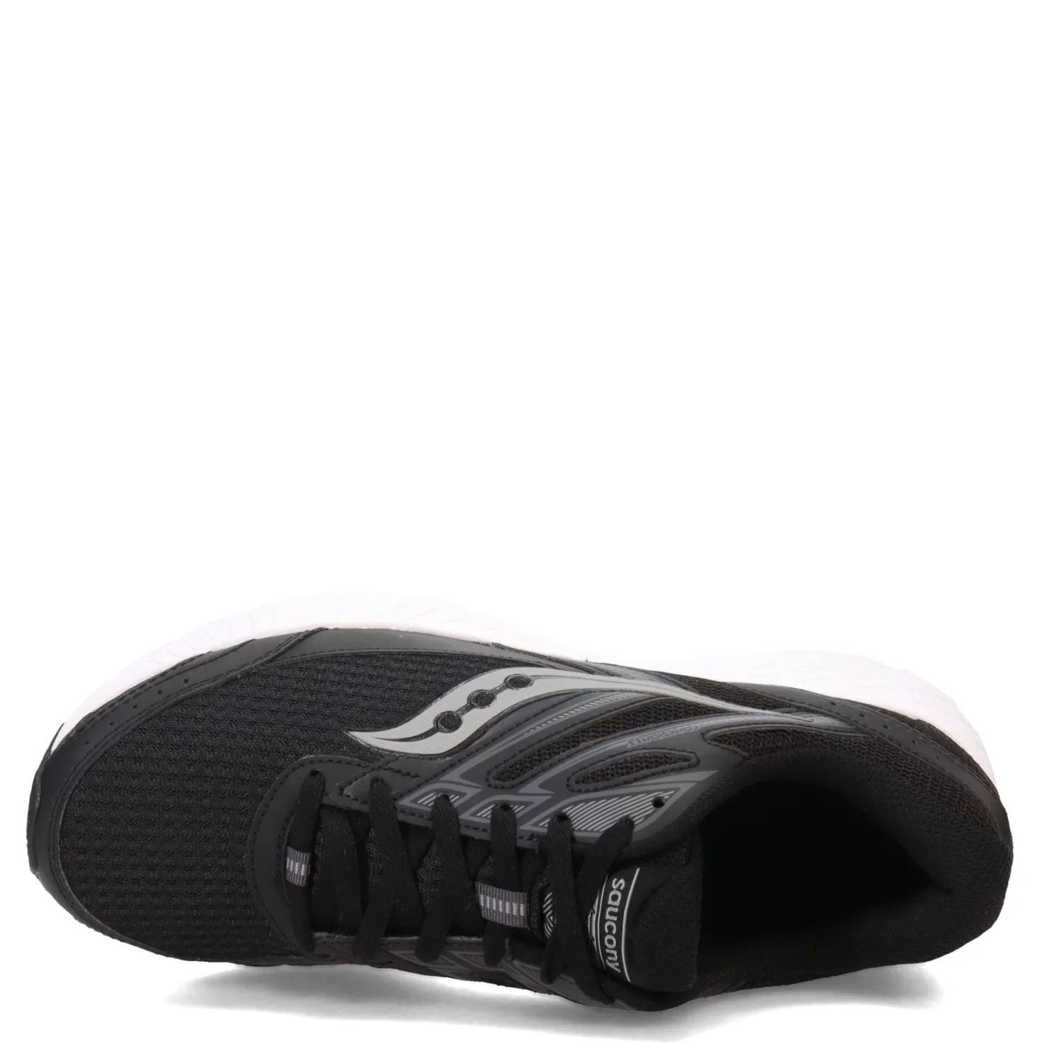 Running*Saucony Women's , Cohesion 13 Running Shoe - Wide Width Black/White
