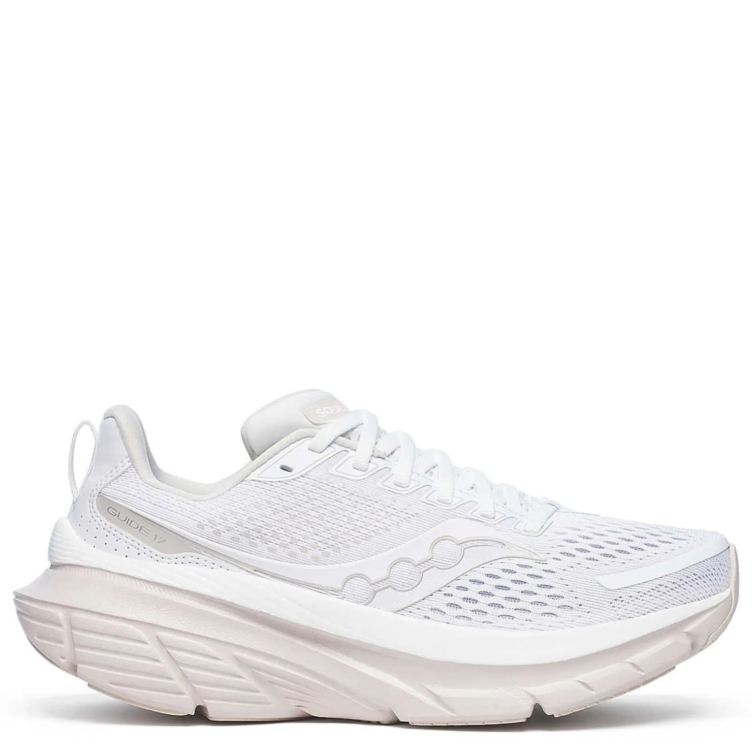 Running*Saucony Women's , Guide 17 Running Shoe White/Moon