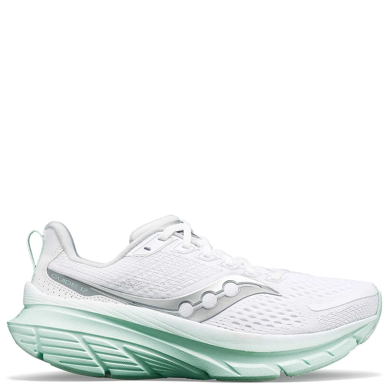 Running*Saucony Women's , Guide 17 Running Shoe White/Jade