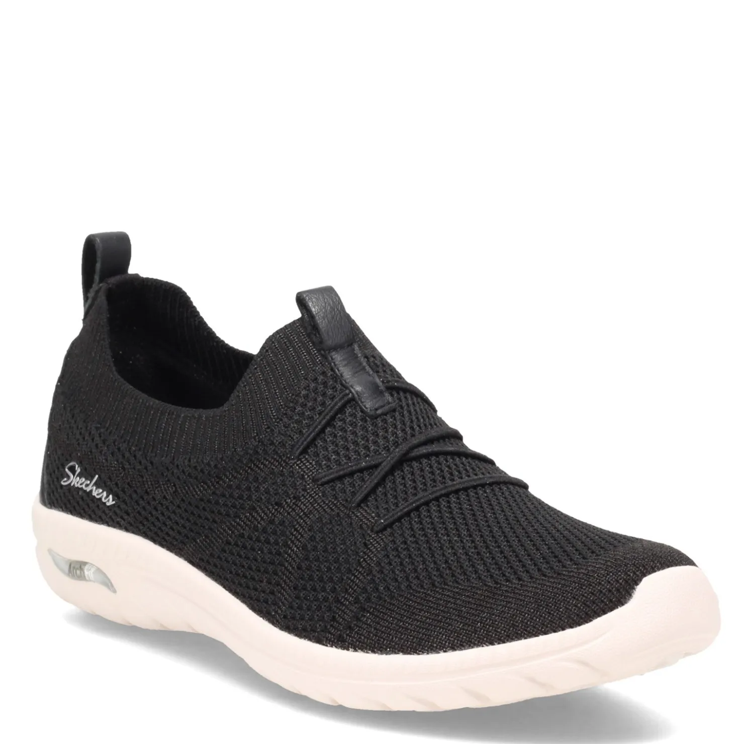 Walking*Skechers Women's , Arch Fit Flex Sneaker Black / White