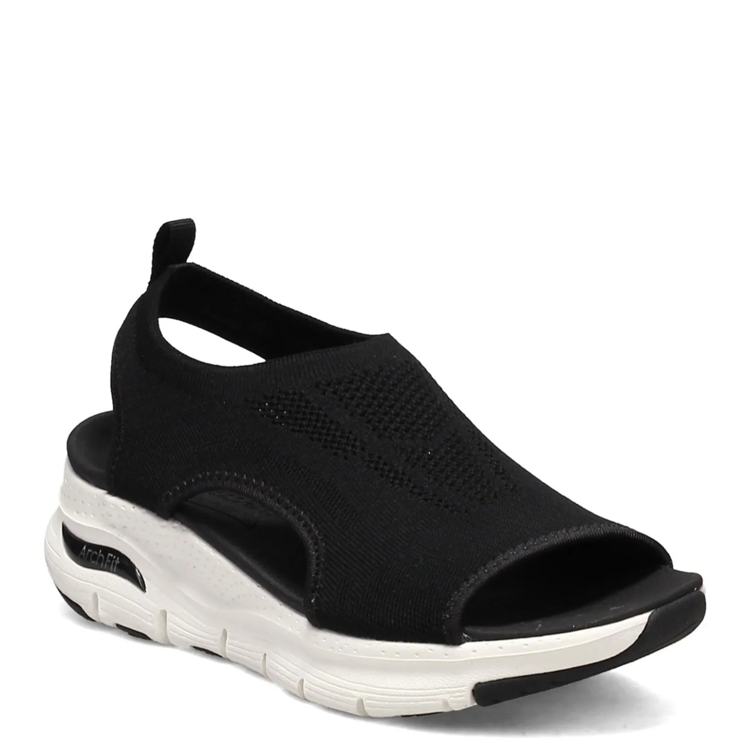 Wedges*Skechers Women's , Arch Fit - City Catch Sandal Black
