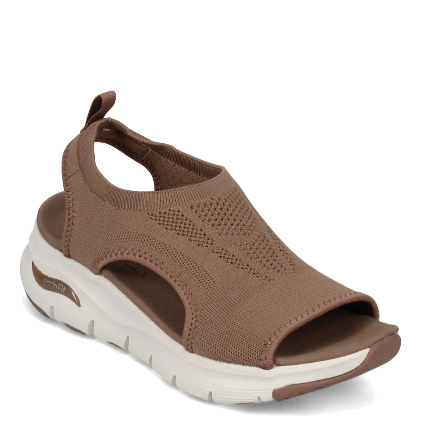 Wedges*Skechers Women's , Arch Fit - City Catch Sandal Mocha