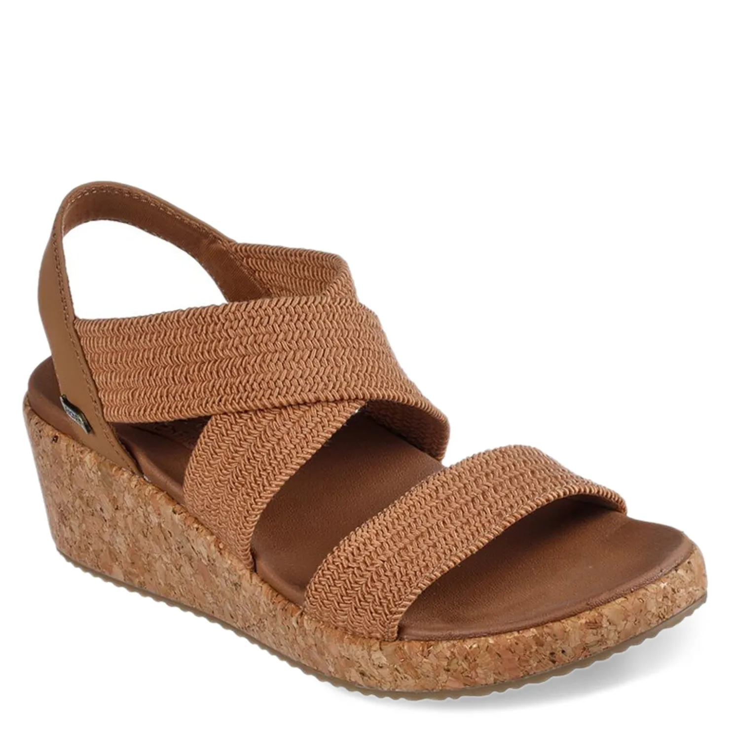 Wedges*Skechers Women's , Arch Fit Beverlee - Love Stays Sandal Tan