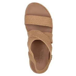 Wedges*Skechers Women's , Arch Fit Beverlee - Love Stays Sandal Tan