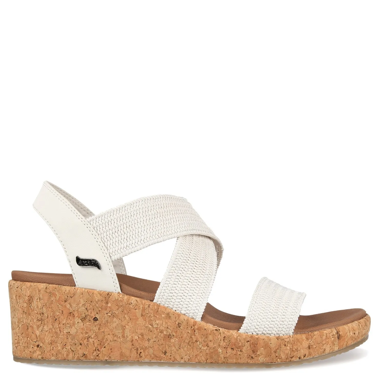 Wedges*Skechers Women's , Arch Fit Beverlee - Love Stays Sandal White