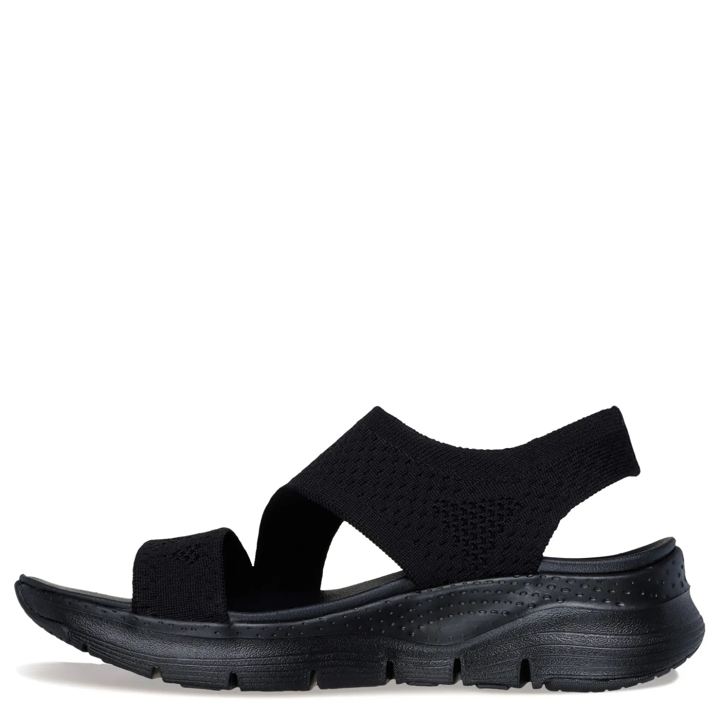 Wedges*Skechers Women's , Arch Fit - Brightest Day Sandal Solid Black