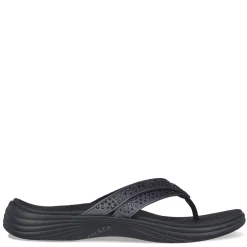 Flip Flops*Skechers Women's , Arch Fit Radiance - Mesmerize Sandal Black