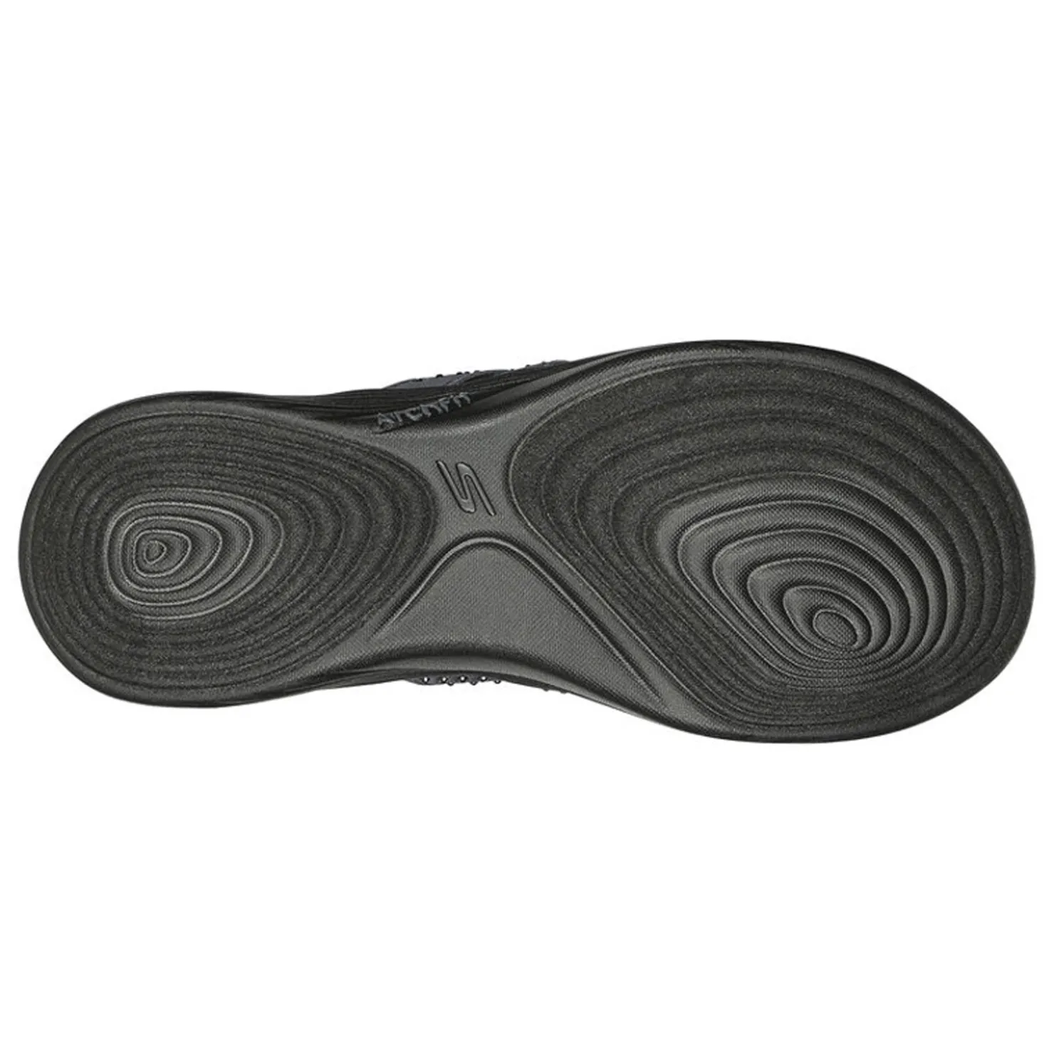 Flip Flops*Skechers Women's , Arch Fit Radiance - Mesmerize Sandal Black