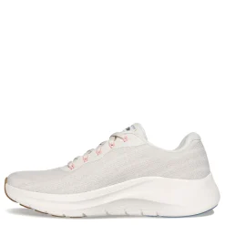 Walking*Skechers Women's , Arch Fit 2.0 - Rich Vision Sneaker Natural/Light Blue/Neon