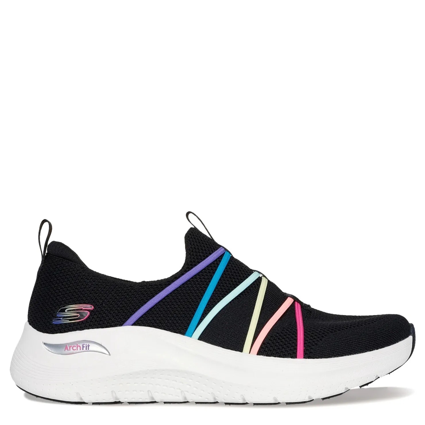 Walking*Skechers Women's , Arch Fit 2.0 - Colorful Road Sneaker Black Rainbow Multi