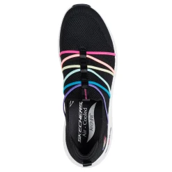 Walking*Skechers Women's , Arch Fit 2.0 - Colorful Road Sneaker Black Rainbow Multi