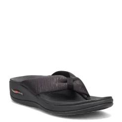 Flip Flops*Skechers Women's , Arch Fit Sunshine - My Life Sandal Black/Black