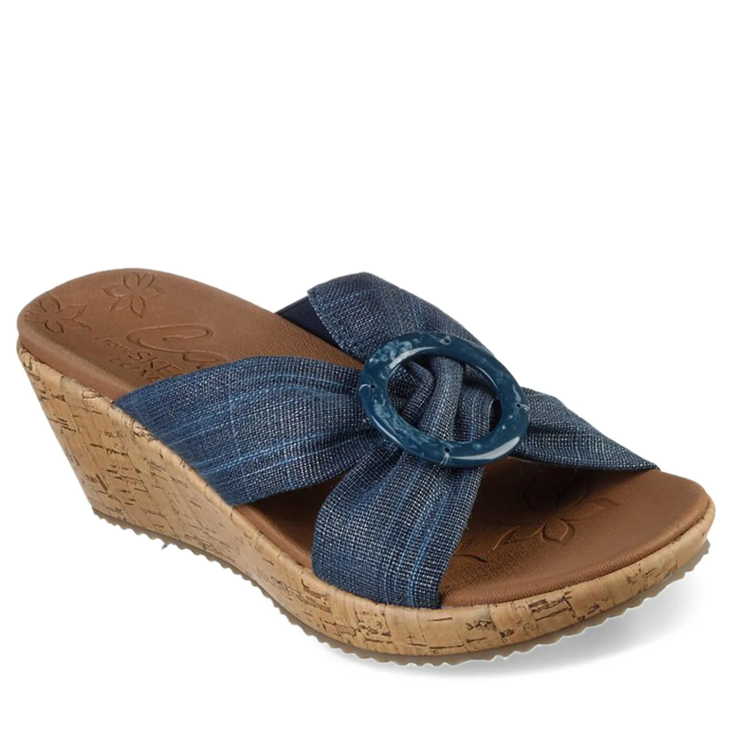 Wedges*Skechers Women's , Beverlee - Sail Twist Sandal Black