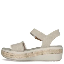 Wedges*Skechers Women's , BOBS - Empress Sandal Natural