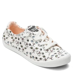 Fashion & Street*Skechers Women's , BOBS Beach Bingo - Painter Paws Sneaker White Multi