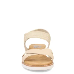 Wedges*Skechers Women's , BOBS Desert Kiss - Shore Enough Sandal Natural