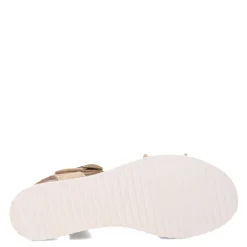 Wedges*Skechers Women's , BOBS Desert Kiss - Gold Crush Sandal Champagne