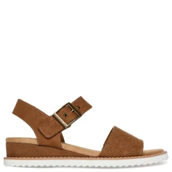 Footbed Sandals*Skechers Women's , BOBS Desert Kiss - Serendipitous Sandal Chestnut
