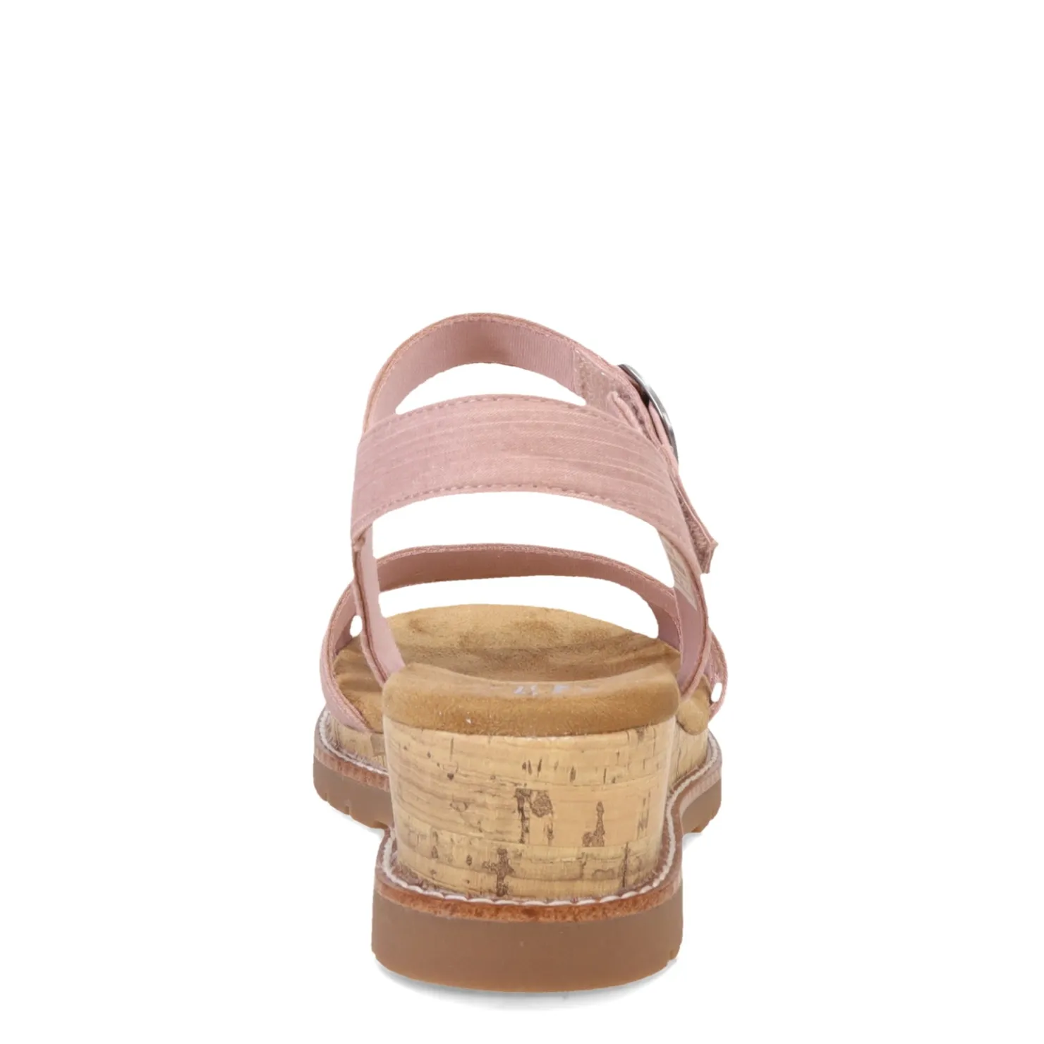 Wedges*Skechers Women's , BOBS Desert Chill - Evening Sun Sandal Blush