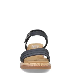 Wedges*Skechers Women's , BOBS Desert Chill - Evening Sun Sandal Charcoal