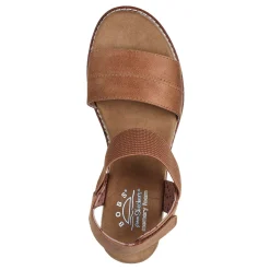Wedges*Skechers Women's , BOBS Desert Chill - City Scapes Sandal Chestnut