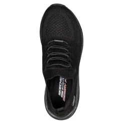 Walking*Skechers Women's , BOBS Sport Sparrow 2.0 - Allegiance Crew Sneaker Black/ Black
